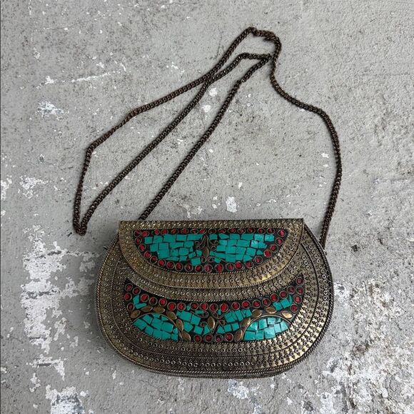 Vintage Indian metal bag - Picture 2 of 10